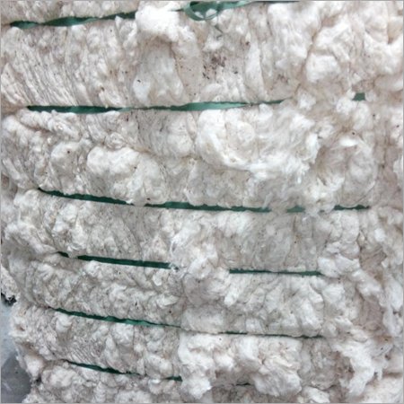 Industrial cotton spinning waste for bulk procurement by Seshas Textiles